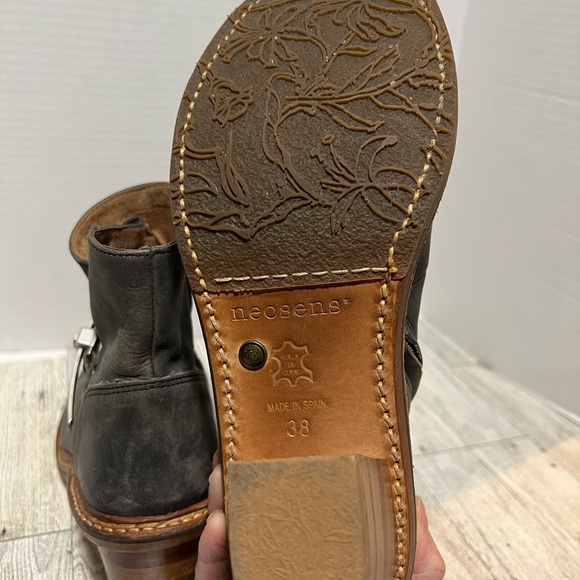 Neosens Ankle Boots heeled leather Spain size 38-7 - Picture 5 of 15